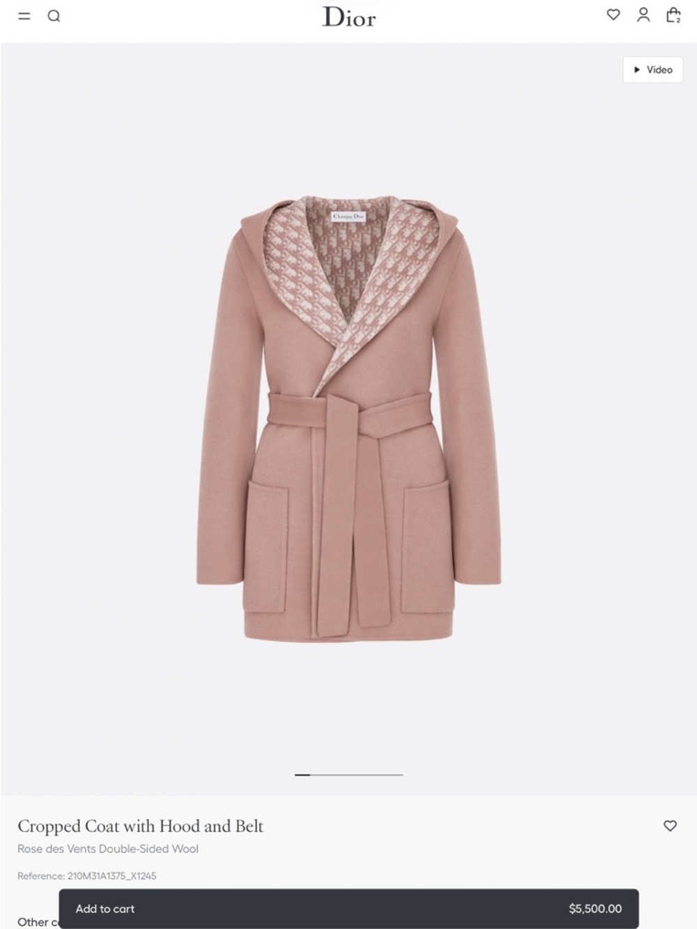 Dior Wool Coat
